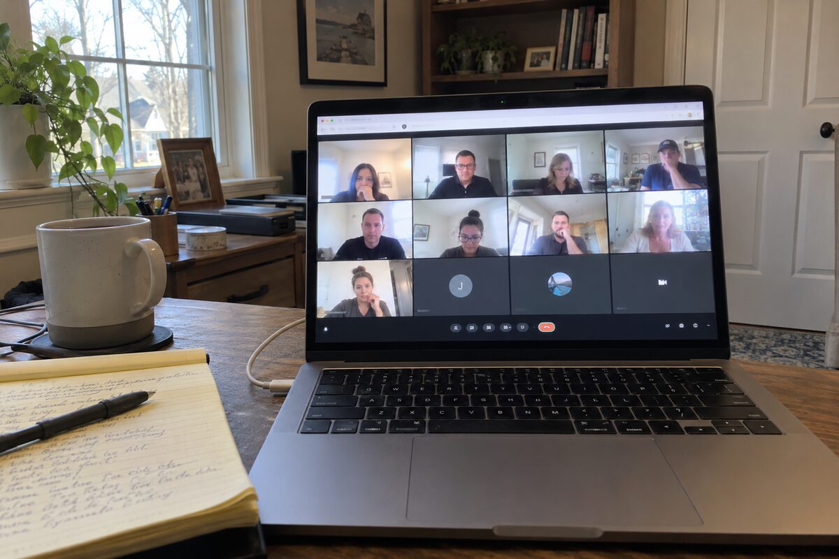 Virtual agent training in progress